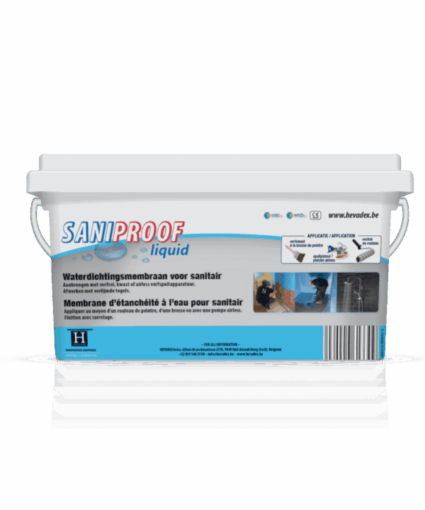 Hevadex Saniproof Waterproofing Coating Membrane for Bathrooms & Pools