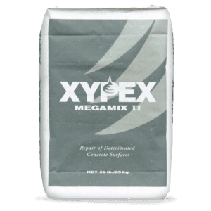 Repair of deteriorated concrete Xypex Megamix II